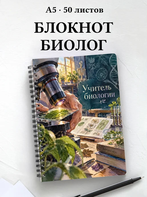 Блокнот учителя биологии с цитатами