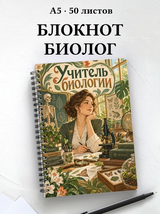 Блокнот учителя биологии с цитатами