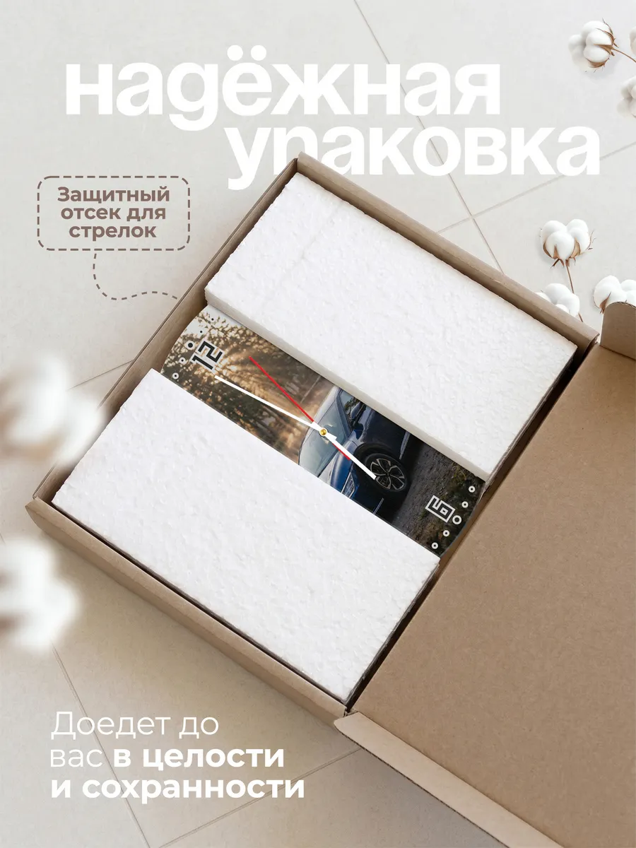 Часы настенные бесшумные Киа EV6 электро 33 см — фото 9