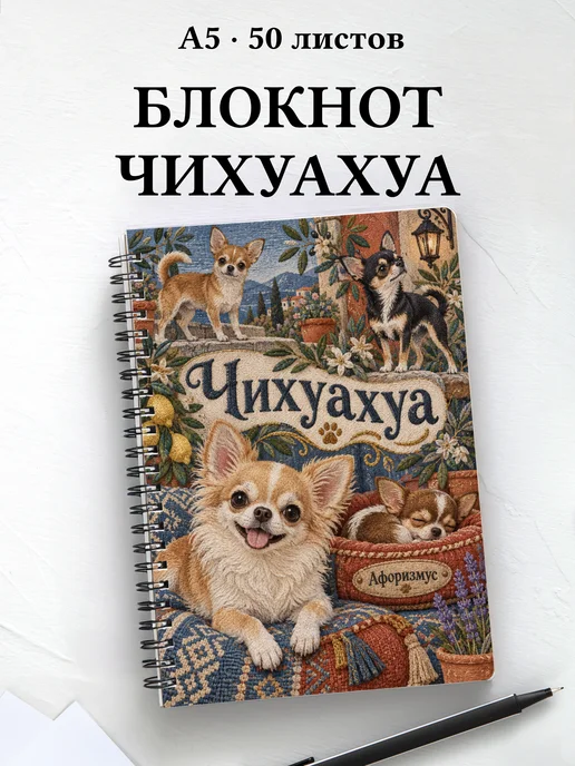 Блокнот Чихуахуа с цитатами