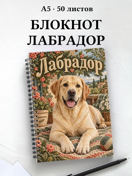 Блокнот Лабрадор с цитатами