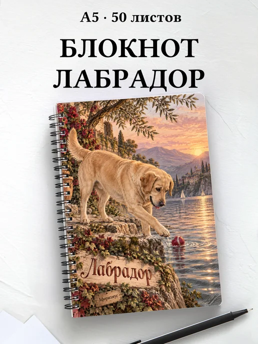 Блокнот Лабрадор с цитатами