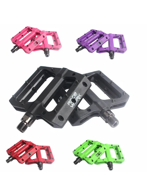 RACEWORK Педали MTB из Nylon 9 16 дюйма Черный, Black, красный, фото 2