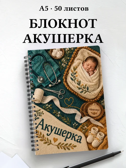 Блокнот акушерки с цитатами