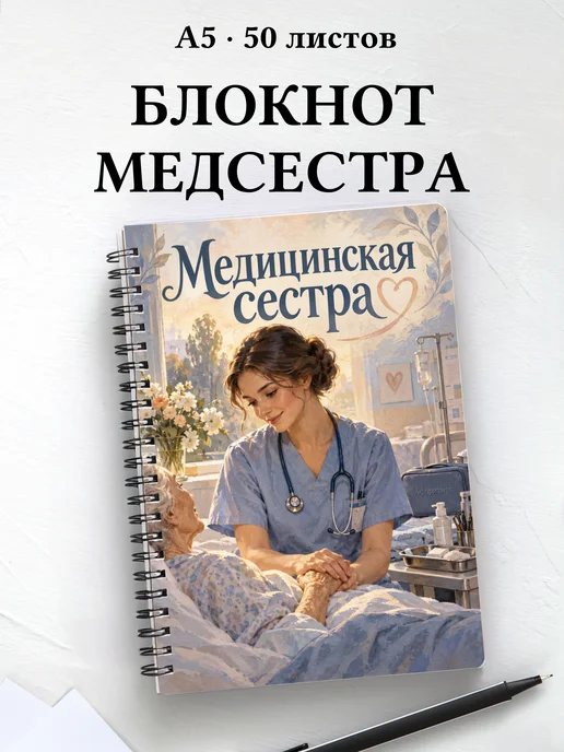 Блокнот медицинской сестры с цитатами