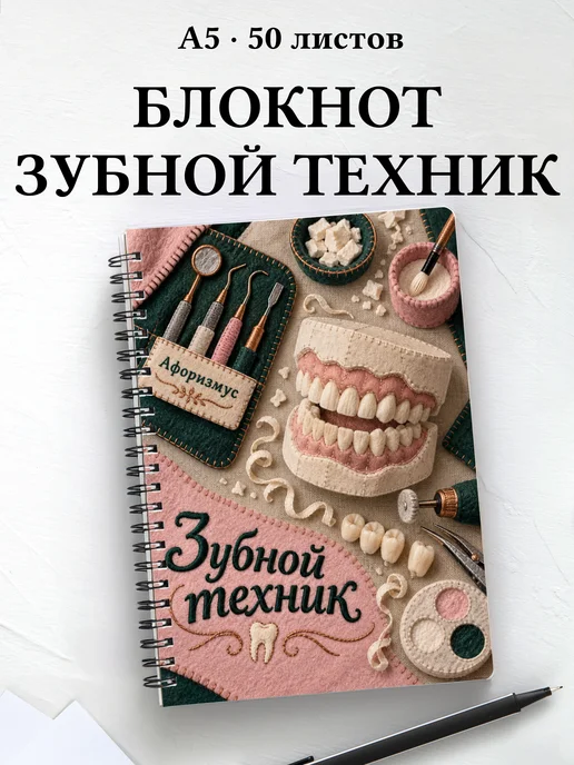 Блокнот зубного техника с цитатами