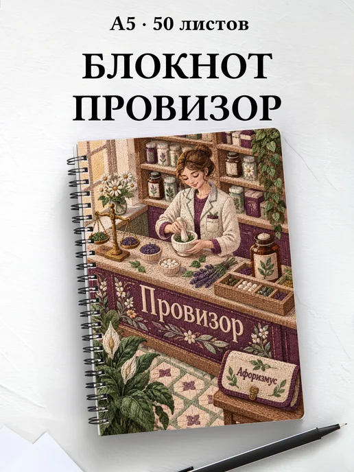 Блокнот провизора с цитатами