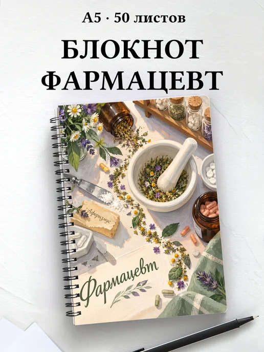 Блокнот фармацевта с цитатами