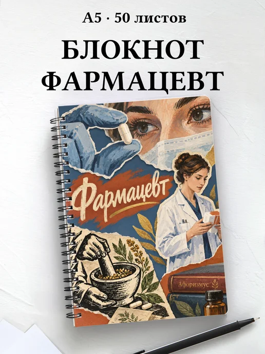 Блокнот фармацевта с цитатами
