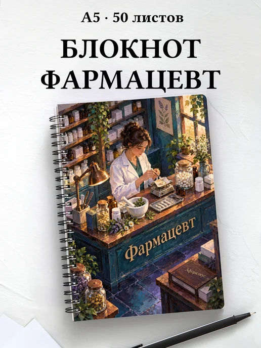 Блокнот фармацевта с цитатами