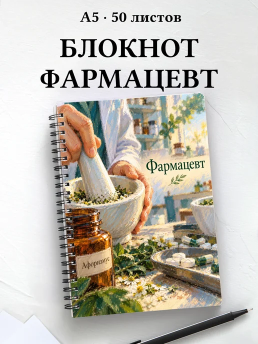 Блокнот фармацевта с цитатами