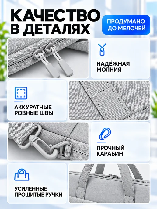 Travel Fans Сумка для ноутбука 15.6 - 16 дюймов противоударная, вариант, фото 8