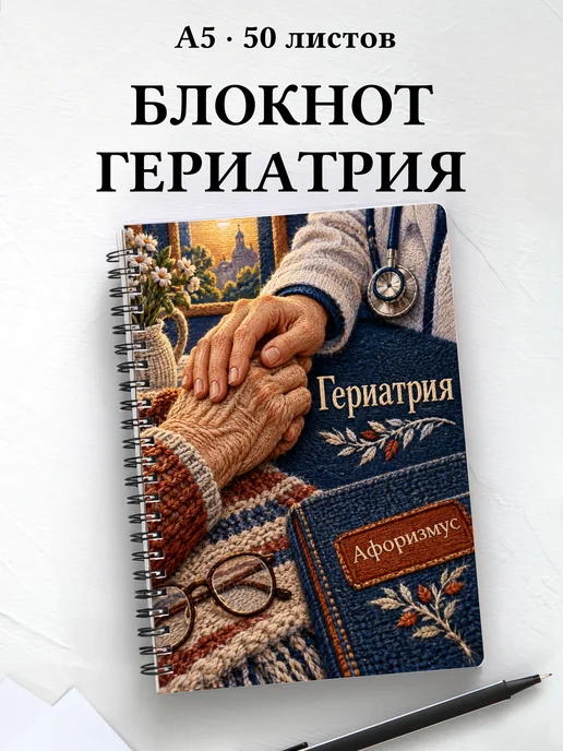 Блокнот Гериатрия с цитатами