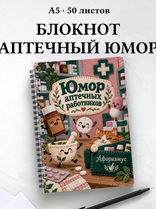 Блокнот Юмор аптечных работников с цитатами