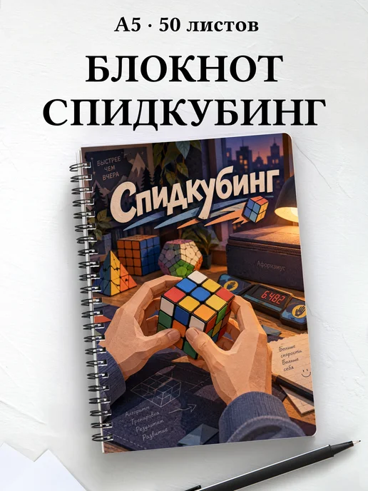Блокнот Спидкубинг с мотивирующими цитатами