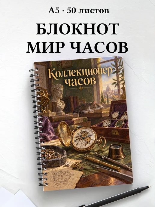 Блокнот коллекционера часов с мотивирующими цитатами