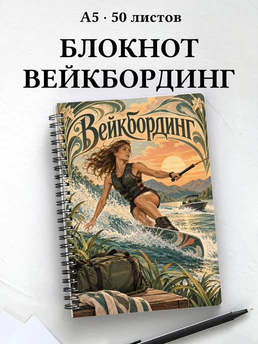 Блокнот Вейкбординг с мотивирующими цитатами