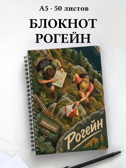 Блокнот Рогейн с мотивирующими цитатами
