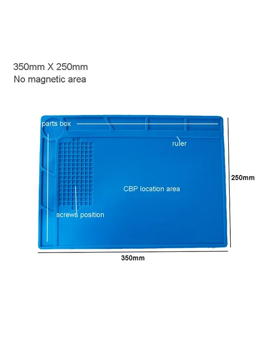 Силиконовый коврик для пайки 350x250 мм, цвет 350x250MM--1, 350x250 мм