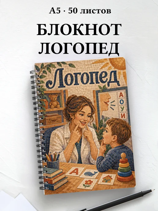 Блокнот логопеда с мотивирующими цитатами
