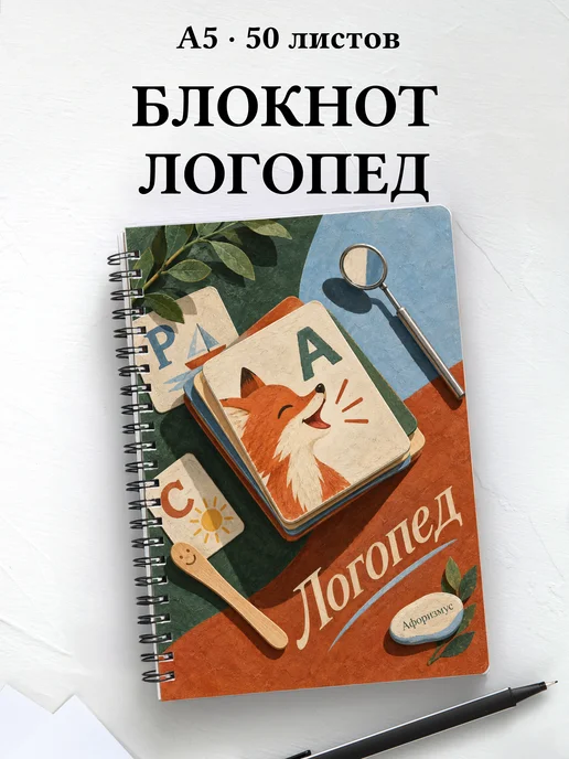Блокнот логопеда с мотивирующими цитатами