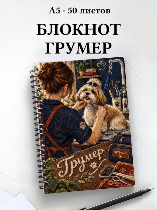 Блокнот грумера с мотивирующими цитатами