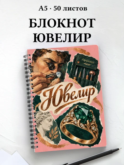 Блокнот ювелира с мотивирующими цитатами