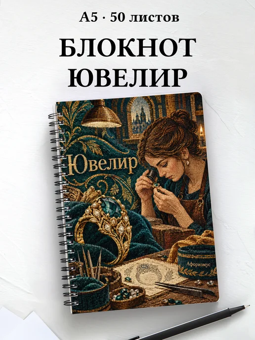 Блокнот ювелира с мотивирующими цитатами