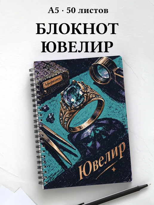 Блокнот ювелира с мотивирующими цитатами