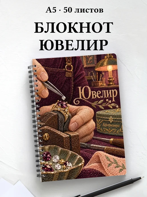 Блокнот ювелира с мотивирующими цитатами