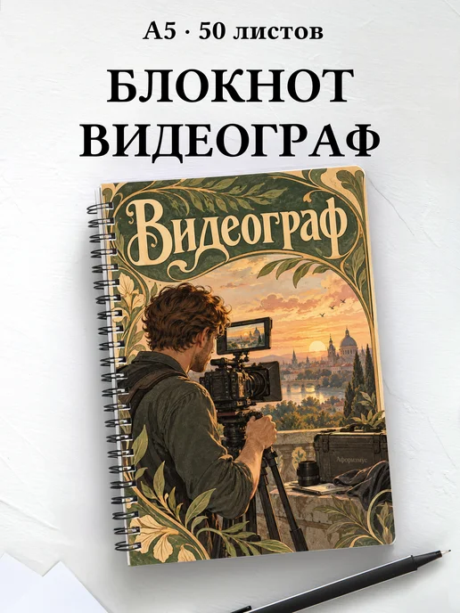 Блокнот видеографа с мотивирующими цитатами