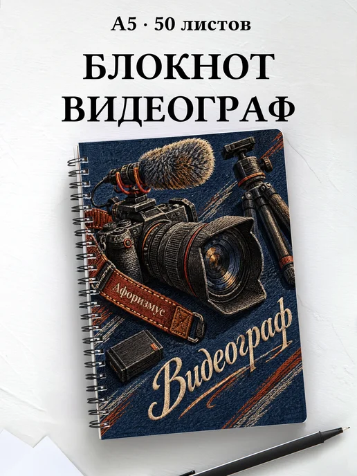 Блокнот видеографа с мотивирующими цитатами