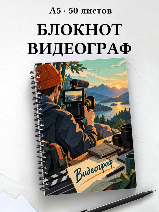 Блокнот видеографа с мотивирующими цитатами