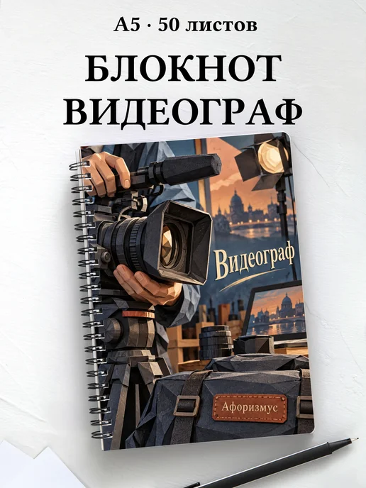 Блокнот видеографа с мотивирующими цитатами