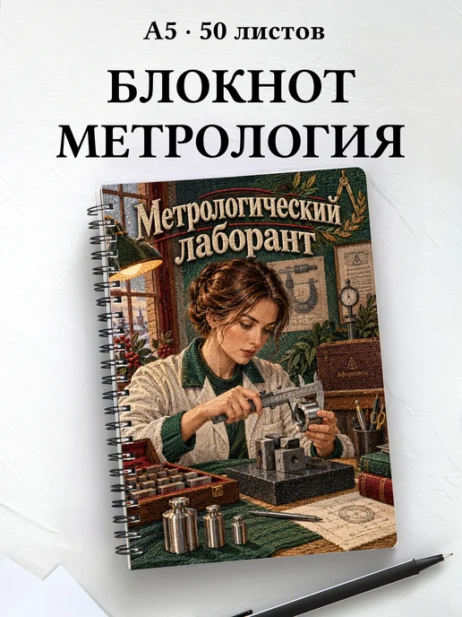 Блокнот метрологического лаборанта с мотивирующими цитатами