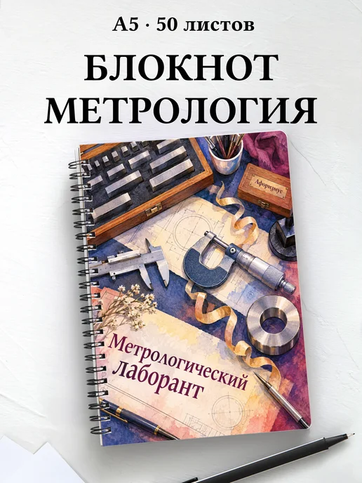 Блокнот метрологического лаборанта с мотивирующими цитатами