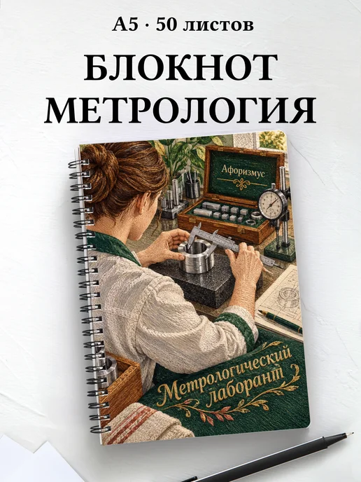 Блокнот метрологического лаборанта с мотивирующими цитатами
