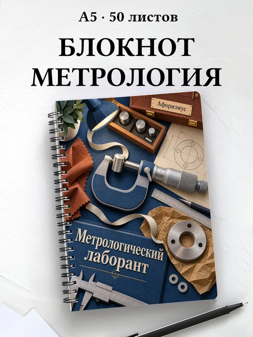 Блокнот метрологического лаборанта с мотивирующими цитатами