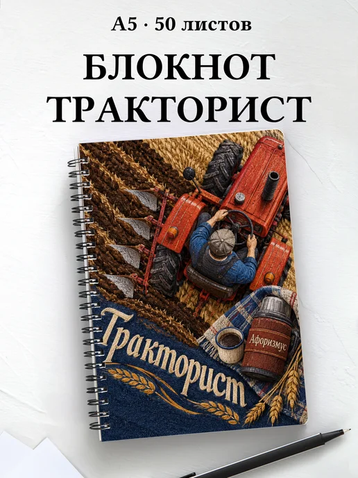 Блокнот тракториста с мотивирующими цитатами