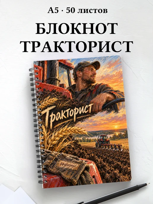 Блокнот тракториста с мотивирующими цитатами