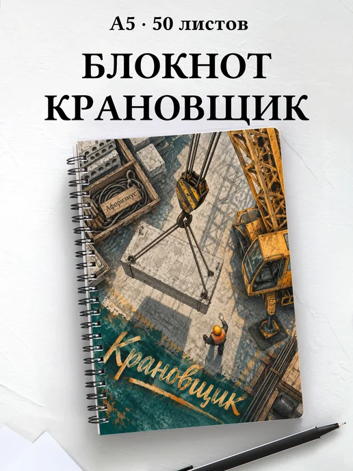 Блокнот крановщика с мотивирующими цитатами