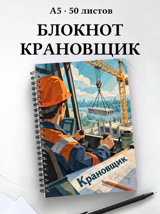 Блокнот крановщика с мотивирующими цитатами