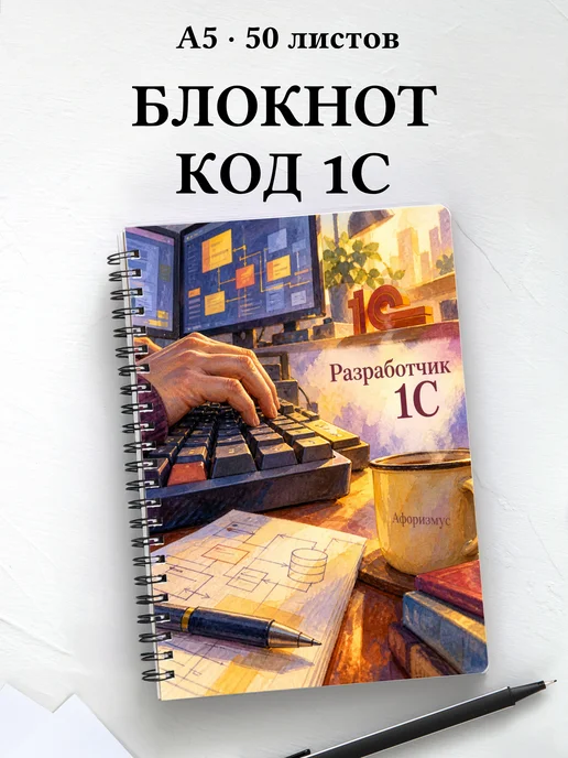 Блокнот разработчика 1С с мотивирующими цитатами