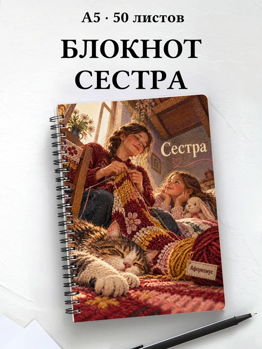 Блокнот сестры с мотивирующими цитатами