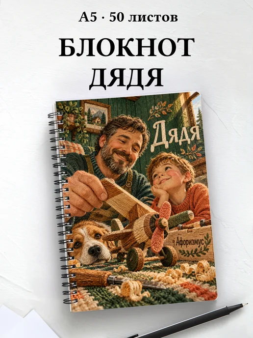 Блокнот дяди с мотивирующими цитатами