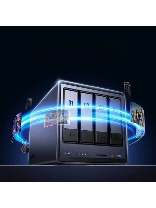 Нет бренда Сетевое хранилище DXP4800 grey - empty, Диск US3000 Smart UPS