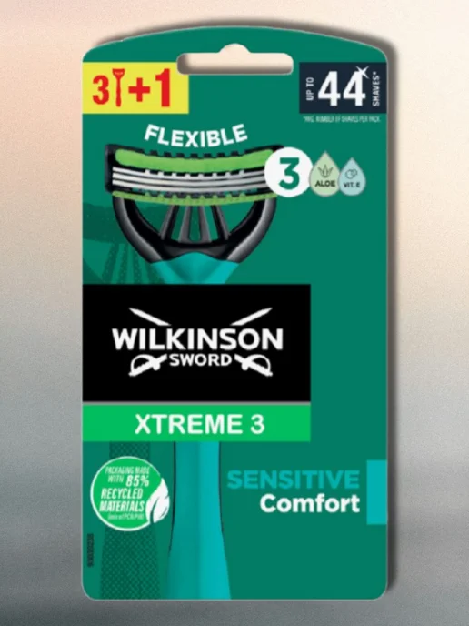Wilkinson Xtreme 3 Sensitive Comfort Бритва, зеленый