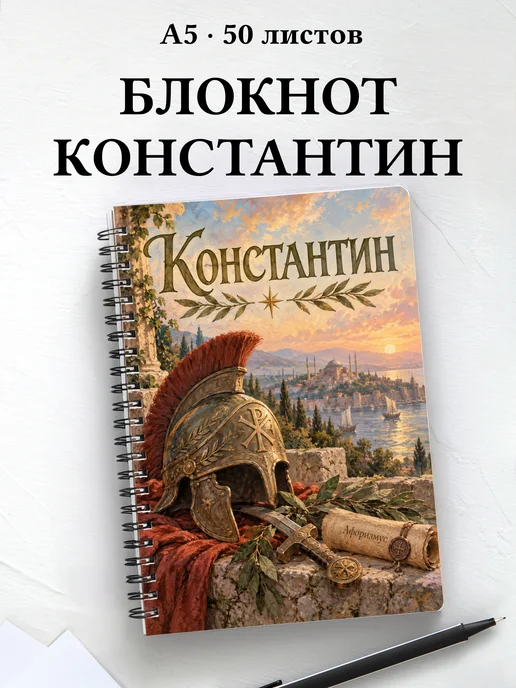 Блокнот Константин с мотивирующими цитатами
