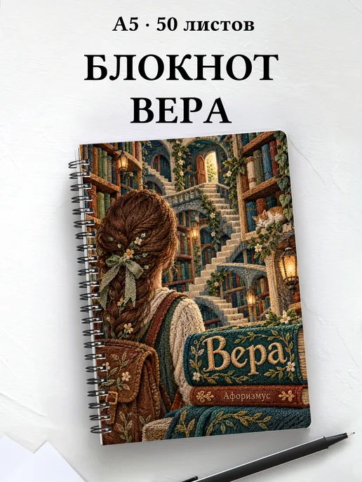 Блокнот Вера с мотивирующими цитатами
