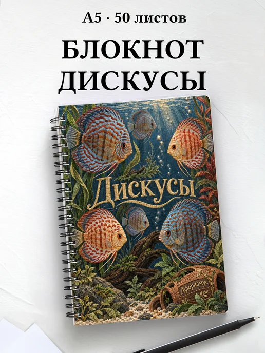 Блокнот Дискусы с мотивирующими цитатами